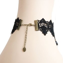 Victorian Sort Blonde Halssmykke