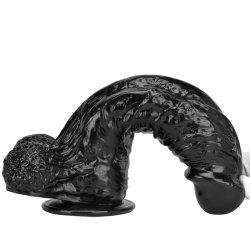Stor Sort Tyk Dildo