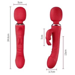 Rabbit Wand Dildo Vibrator