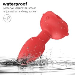 360 Roterende Vibrerende Anal Plug med Fjernbetjening