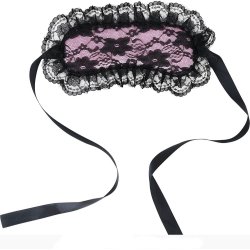 Lyserd Maske Med sort Blonde