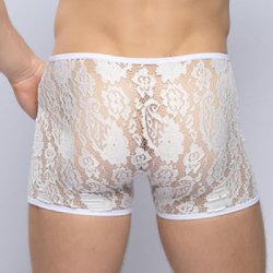 Gennemsigtige Bokser med Blonder Mand