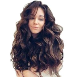 Brun Blget Ambre Rdbrun Krllet Paryk