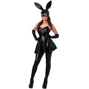 Sort Bunny Kostume