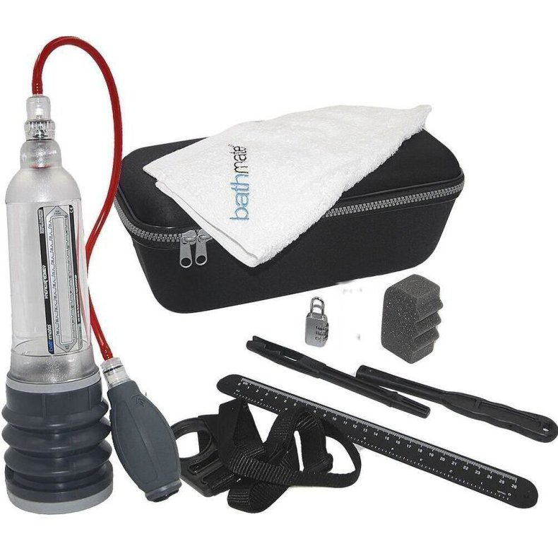 Bathmate HydroXtreme7 Pump Set in Crystal Clear