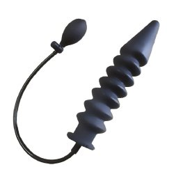 Large Latex Inflatable Rocket Anal Plug