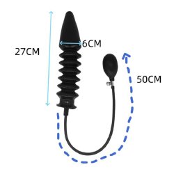 Large Latex Inflatable Rocket Anal Plug