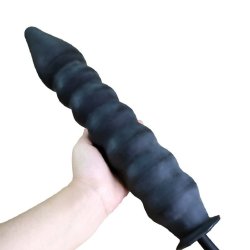 Large Latex Inflatable Rocket Anal Plug