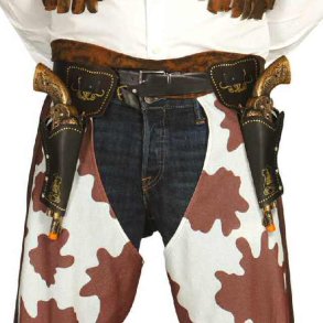 Dobbelt Hylster med 29 cm Pistoler