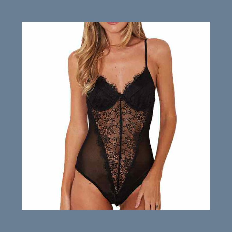 Sort Bodystocking Push up