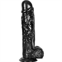 Stor Sort Tyk Dildo til Voksne