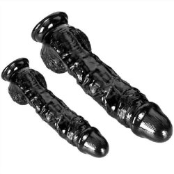 Stor Sort Tyk Dildo til Voksne