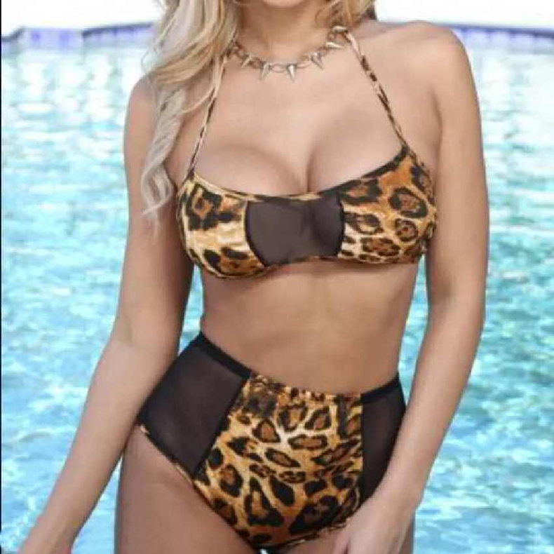 Bikini Leopard/sort