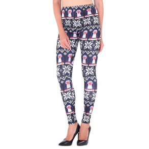 Leggings med jule pingviner