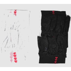 Sorte Selvsiddende Strmper, Hjerter