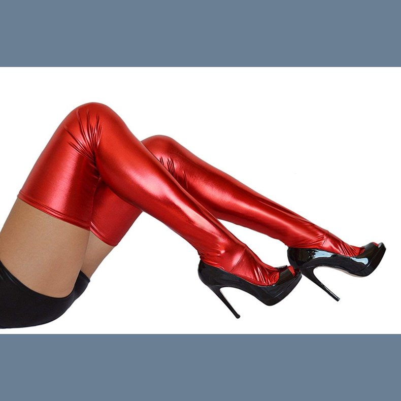 Latex Strmper Selvsiddende Rd