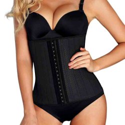 Sort 25 Stlstiver Latex Sports Korset