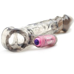 Klar Sort Vibrerende Penis Forlnger