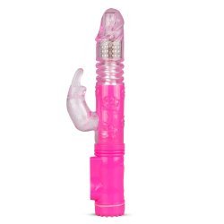 Pink Farvet Stor Rabbit Vibrator