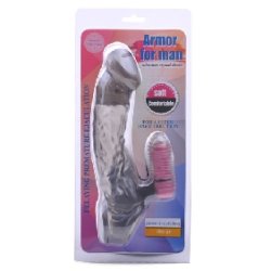 Klar Sort Vibrerende Penis Forlnger