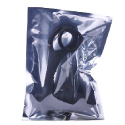 Sort Silikone Anal Plug Vibrator med 2 Ringe