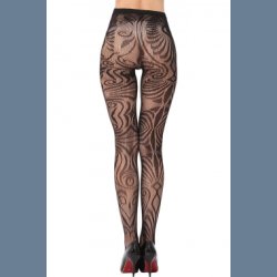 Sort Arabesque Jacquard Smlse Strmpebukser