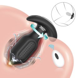 Twisting &amp; Vibrating Anal Plug
