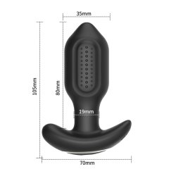 Twisting &amp; Vibrating Anal Plug