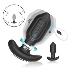 Twisting &amp; Vibrating Anal Plug