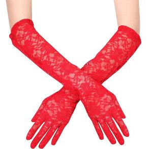 Lange Blondehandsker til Kvinder � festtilbeh�r