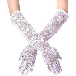 Lange Blondehandsker til Kvinder � festtilbeh�r