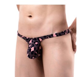 Men's Sexy Leopard Low-waist T-back
