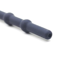 Sort Cum-Thru Penis Plug med Ring