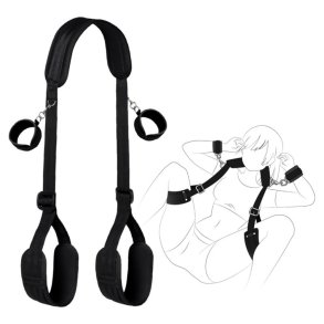 Bondage-stropper med polstrede manchetter