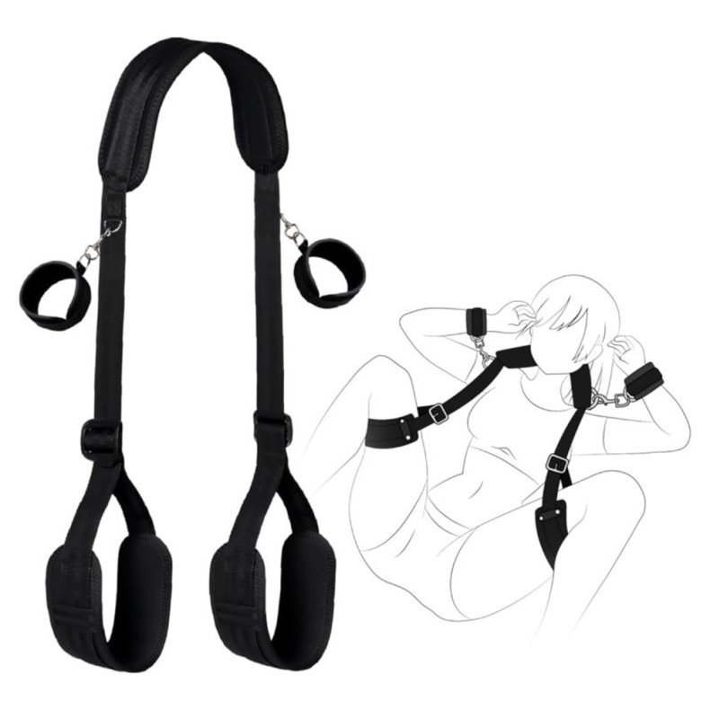 Bondage-stropper med polstrede manchetter