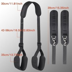 Bondage-stropper med polstrede manchetter