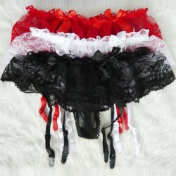 G-streng med Strmpeholder