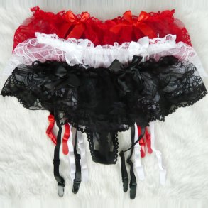 G-streng med Strmpeholder