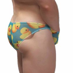 Fashion Men Cartoon Printed Mesh Panty Underwear