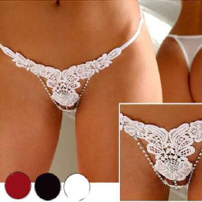 G-streng med blonder