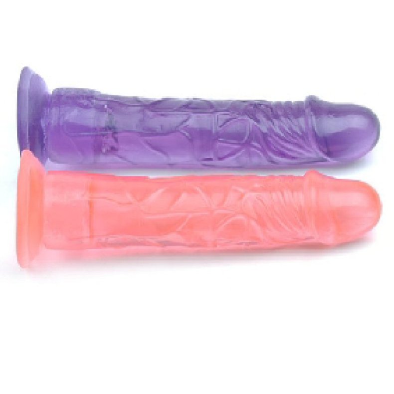Klar Hard Stende Realistisk Dildo med Sugekop