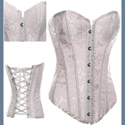 Elfenben Hvidt Satin Korset