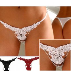 G-streng med blonder