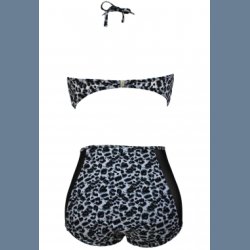 Sort Hvid Leopard Bikini