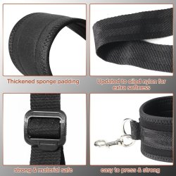 Bondage-stropper med polstrede manchetter