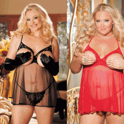 Open Bra  Babydoll Lingeri