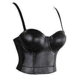 Sexy Faux Leather Bustier