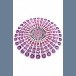 Yoga Strand Tpper Peacock Print Boho