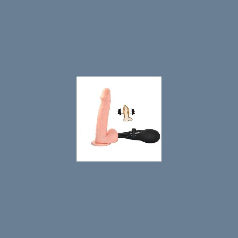 Oppustelige Realistisk Dildo med Pumpe