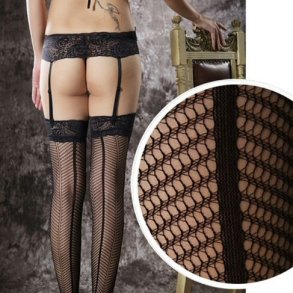 Sext sorte net strmper - strmpeholder